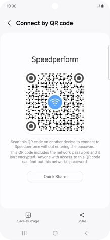 Place the QR code inside the camera frame on the other device to scan the code.