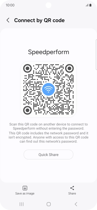 Place the QR code inside the camera frame on the other device to scan the code.