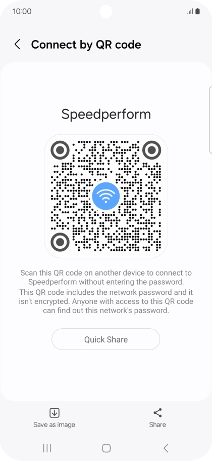 Place the QR code inside the camera frame on the other device to scan the code.