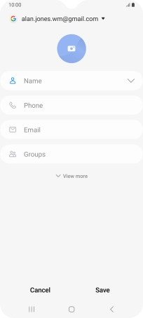 Press Name and key in the required name.