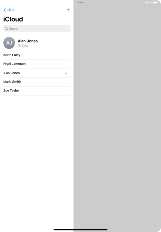 Press the new contact icon. Press the new contact icon.