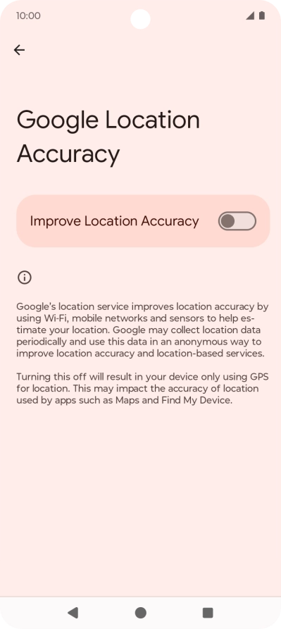 If you press the indicator next to 