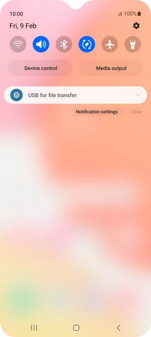Press the drop down list.