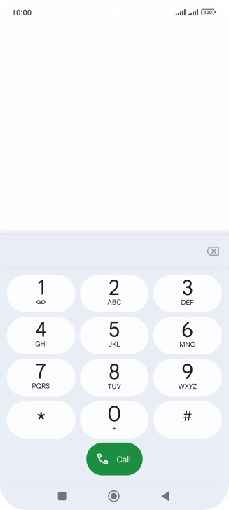 Press the Home key to return to the home screen.