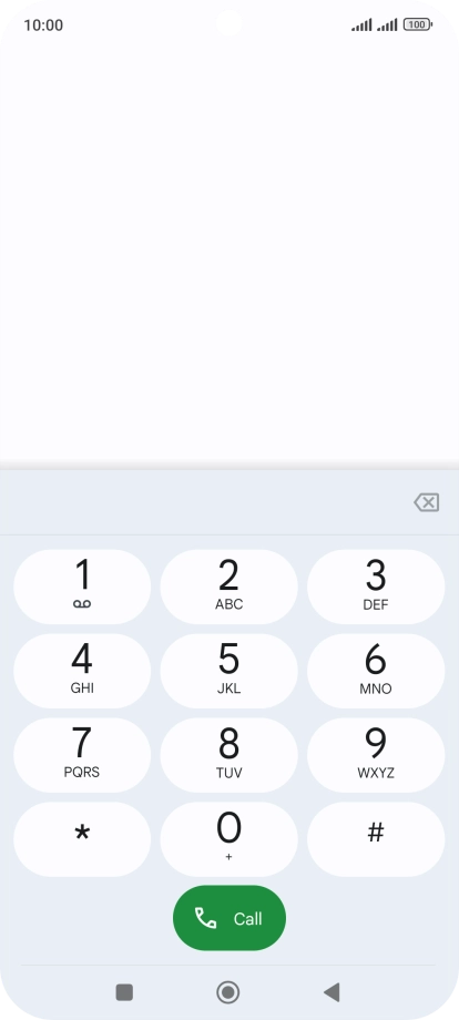 Press the Home key to return to the home screen.