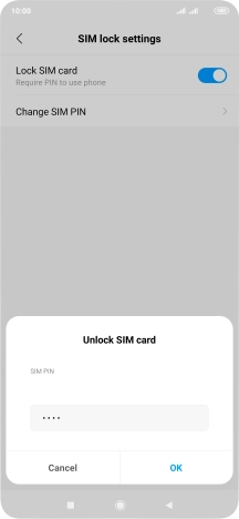 Key in your PIN and press OK.