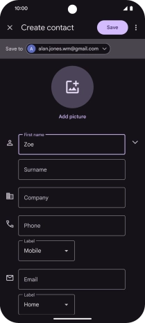 Press Surname and key in the required last name.