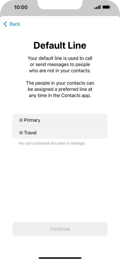 Press the required price plan.