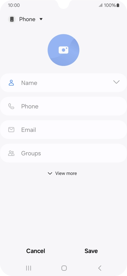 Press the address book drop down list.