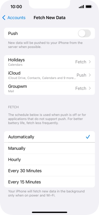 If you turn off the function, press the required setting. If you turn off the function, press the required setting.