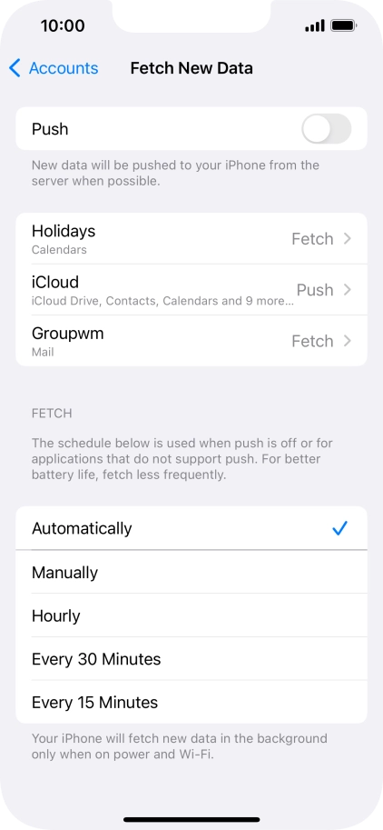 If you turn off the function, press the required setting. If you turn off the function, press the required setting.