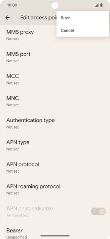 Press Save. Press Save.