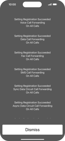 Press Dismiss. Press Dismiss.