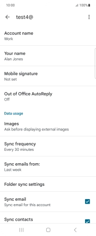 Press Account name and key in the required name.