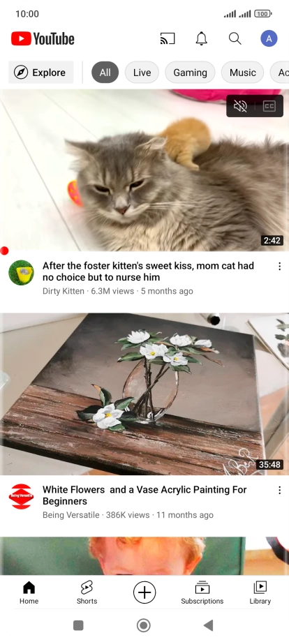 Press the upload icon.