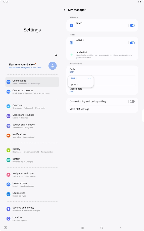 Press the required price plan.