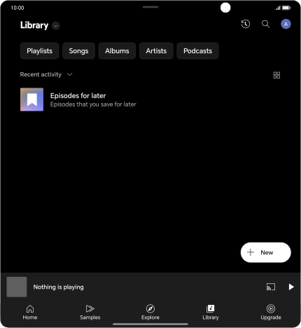 Press the drop down list.