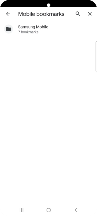 Press the required bookmark.