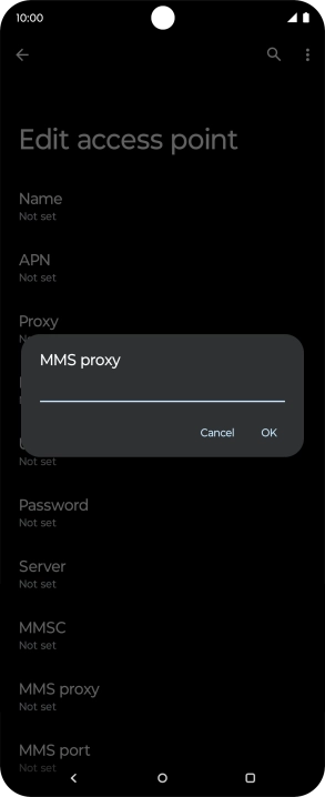Key in 212.183.137.012 and press OK.