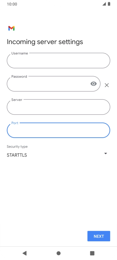 Press the drop down list below 