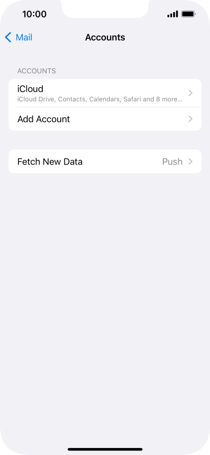 Press Add Account. Press Add Account.
