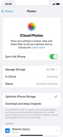 Press the indicator next to Press the indicator next to
