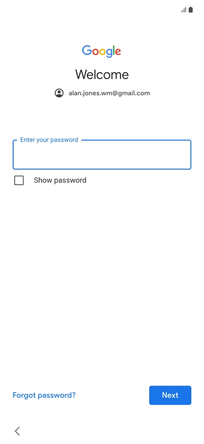Press the field below Press the field below