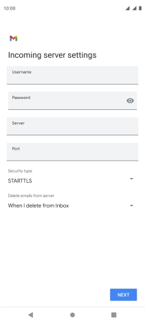 Press the field below 