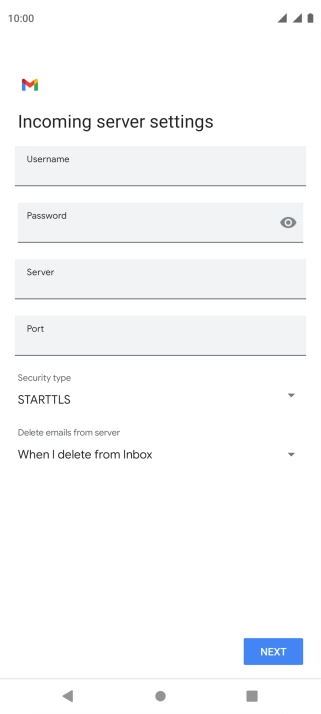 Press the field below 