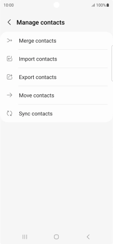 Press Merge contacts. Press Merge contacts.