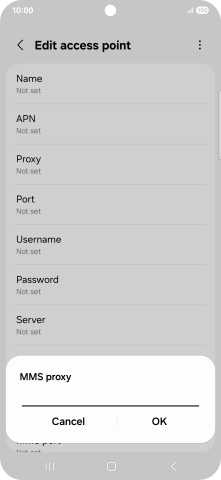 Key in 212.183.137.012 and press OK. Key in 212.183.137.012 and press OK.