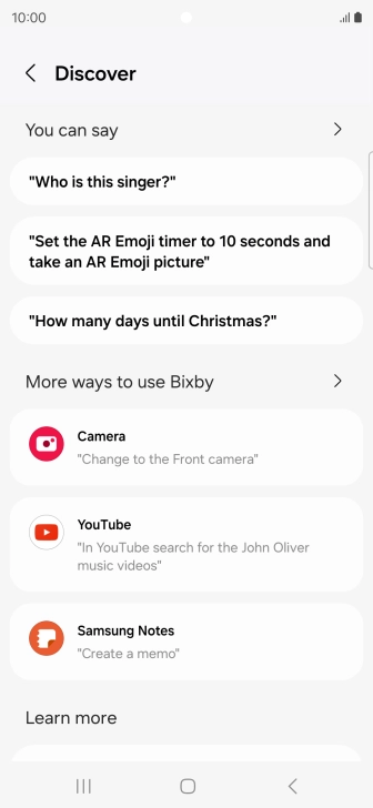 Press You can say for more examples.