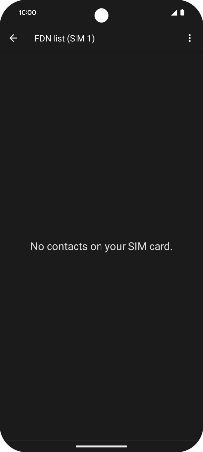 Press the menu icon.