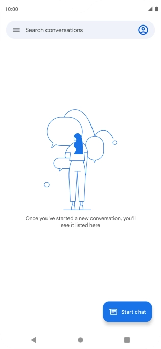 Press Start chat. Press Start chat.