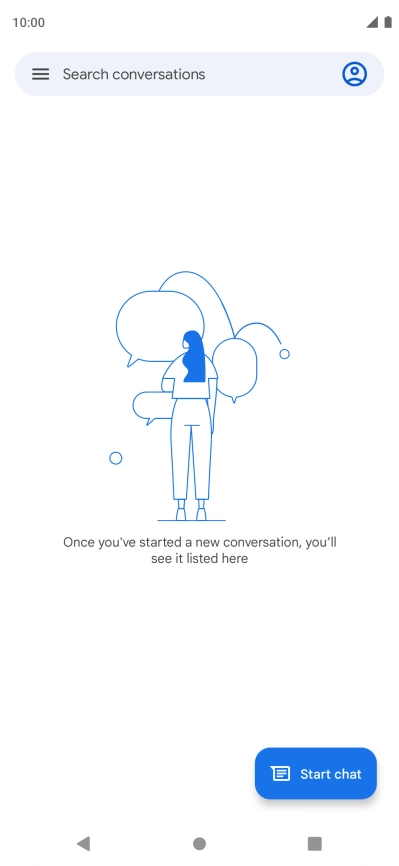 Press Start chat. Press Start chat.