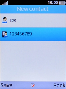 Press the Left selection key.