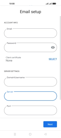 Press the field below 
