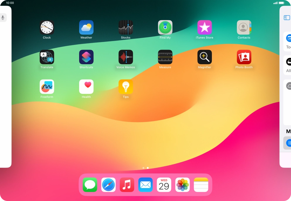 Press the required app.