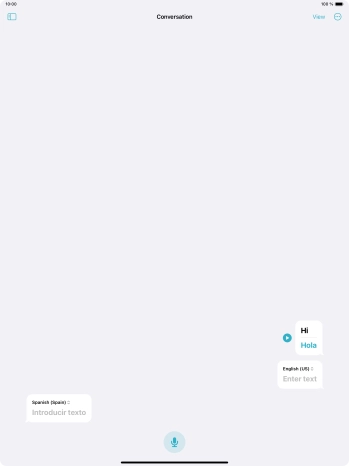 Press the menu icon.