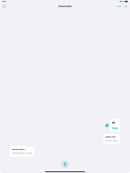 Press the menu icon.