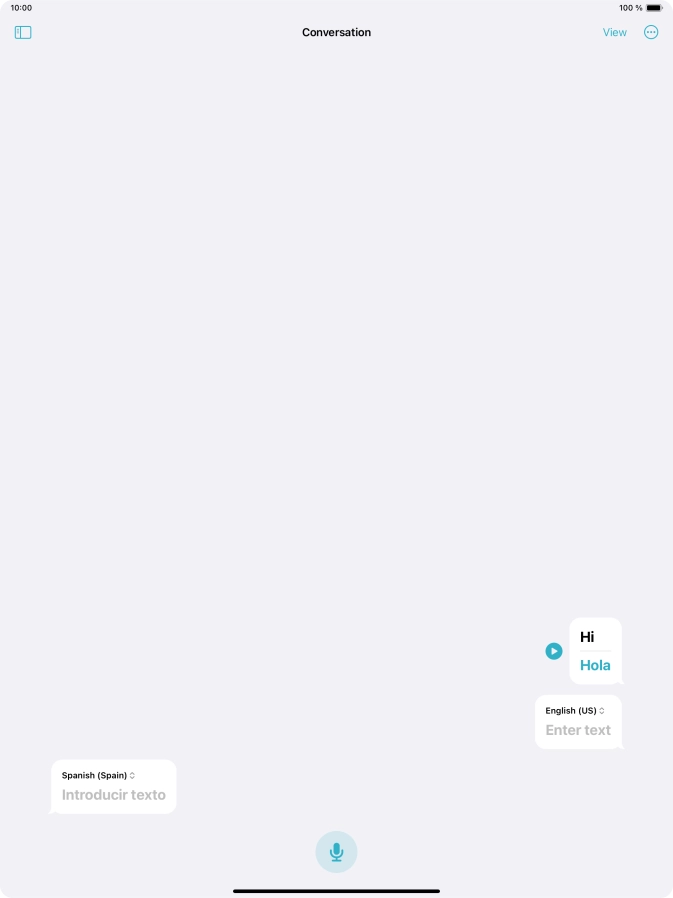 Press the menu icon.
