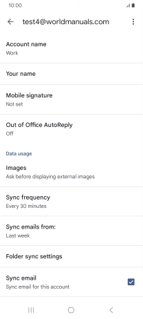 Press Account name and key in the required name.