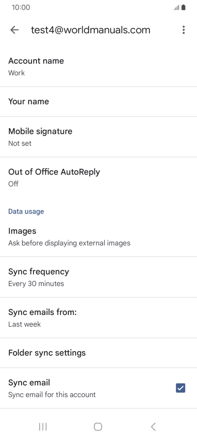 Press Account name and key in the required name.