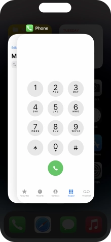 Slide upwards on the required application to end it.