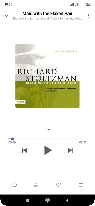 Press arrow right to go to the next audio file.