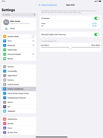 Press and drag the indicator below Press and drag the indicator below