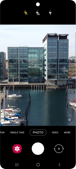 Press the required setting.