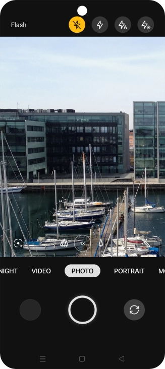 Press the required setting.