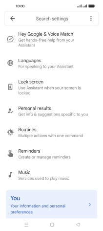 Press Hey Google & Voice Match.