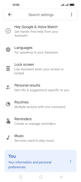 Press Hey Google & Voice Match.
